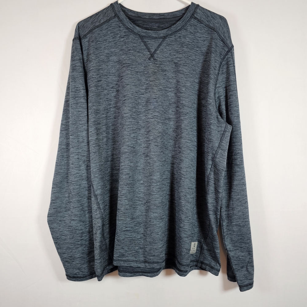 Men's Heathered Blue Long Sleeve Shirt